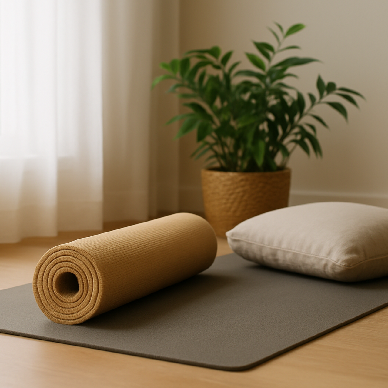 Ruhiges AROMA.yoga Contentbild zum Thema Yoga gegen Stress: Was hilft im Alltag wirklich?.