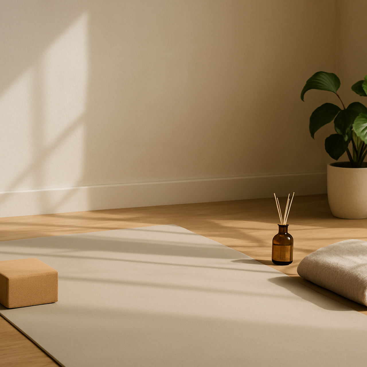 Ruhiges AROMA.yoga Contentbild zum Thema Jetzt mit AROMA.yoga starten.